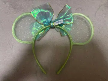 미키 귀 모양 머리띠 민트 그린