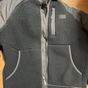 블랙 플리스 자켓 풀 집업