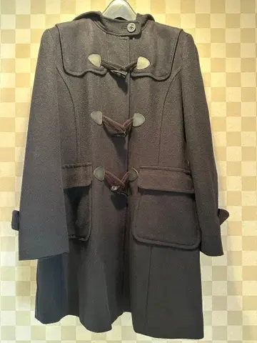 PARLAL 네이비 더플 코트 후드 부착