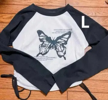 그런지 버터플라이 y2k 헤이세이 갸루 펑크 고스로리 긴팔