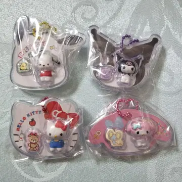 산리오 키티 쿠로미 마이멜로디 패키지 참 4세트