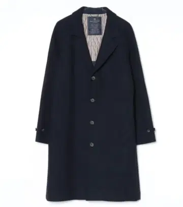 SUPER140'S 멜톤 싱글 래글런 코트