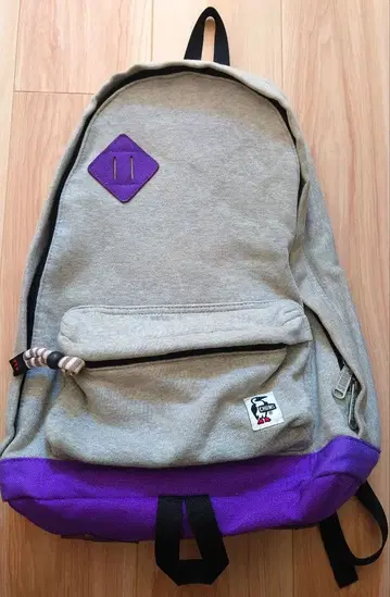 CHUMS 그레이와 보라색 백팩 백팩