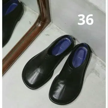 TODAYFUL 슬라이드 가죽 신발 36