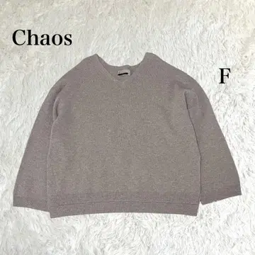 [ Chaos ] 캐시미어 혼방 V넥 니트 풀오버