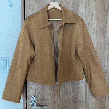 여성용 브라운 숏 자켓