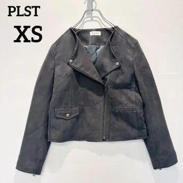 [플라스테] 자켓 스웨이드 숏 기장 포켓 캐주얼 그레이 XS