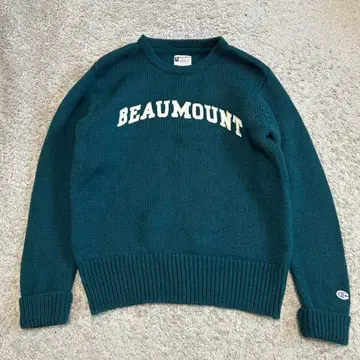 레어 한정판 챔피온 레이지블루 울 100% 니트/스웨터