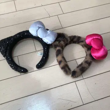 USJ 고양이 귀 머리띠 2세트 헬로키티
