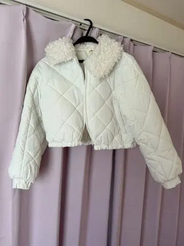 evelyn 에블린 퀼팅 자켓 화이트