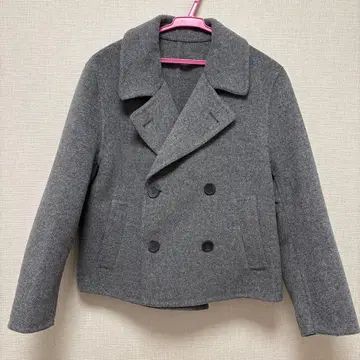 새상품 유니클로 더블 페이스 숏코트 릴랙스 핏 S 사이즈