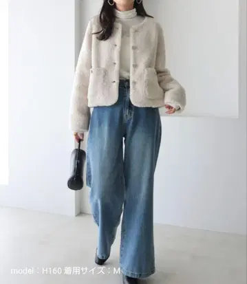 [ 미사용 새상품 ] andme 노카라 자켓 여성용