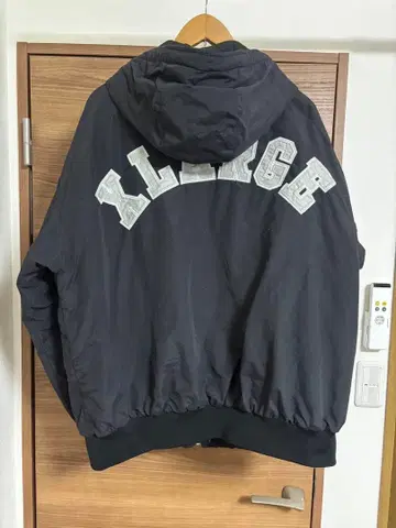 XLARGE 후드 부착 블랙 다운 자켓 XL