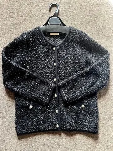 PROPORTION BODY DRESSING 트위드풍 니트 가디건