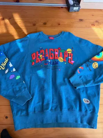 Paragraph P08 맨투맨 파랑 컬러풀