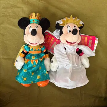 미니 오 미니 봉제 인형 배치 택 포함 미니 마우스