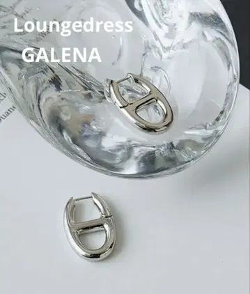 GALENA 란운드 부품 귀걸이 실버 Loungedress