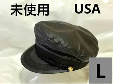 미사용 블랙 카스케트/헌팅캡 USA 미국 L 남성용