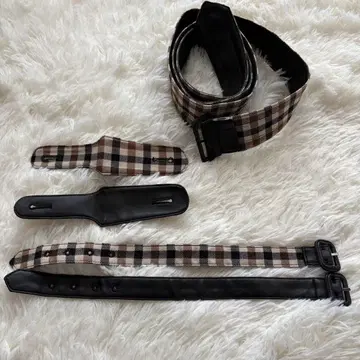 레어 완판템 아쿠아 스큐텀 트렌치코트 클럽 체크 파츠 리버서블