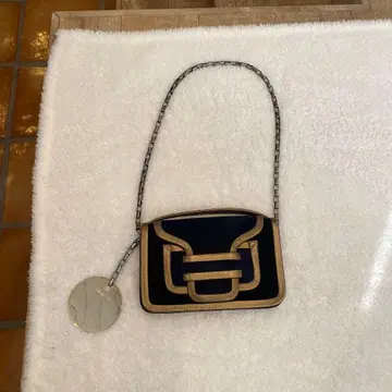 피에르 하디 네이비 골드 숄더백