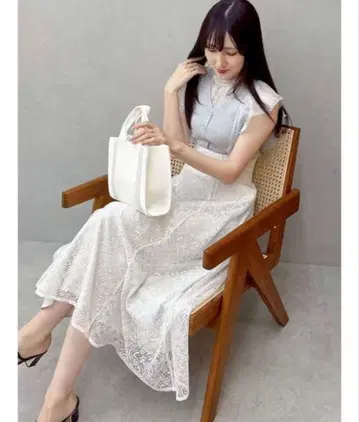 MERCURYDUO 레이스 플레어 코르셋 스커트