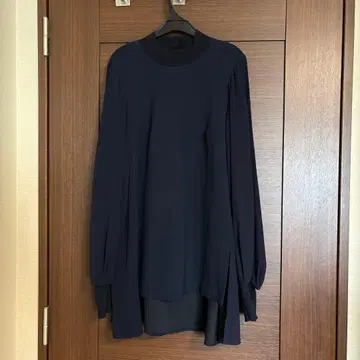 [엔폴드] 긴팔 블라우스/38/300EA230-2550/네이비 38