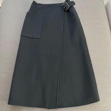 JOHN SMEDLEY 존스메들리 더블 페이스 스커트 블랙