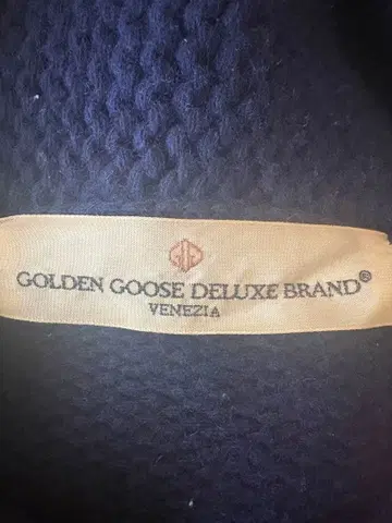 GOLDEN GOOSE DELUXE BRAND 네이비 지퍼 스웨터