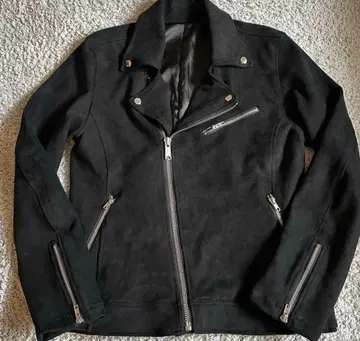 semanticdesign 더블 라이더스 페이크 스웨이드 자켓