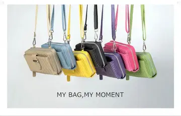 Lady Cici 천연 가죽 스마트폰 숄더백 블랙