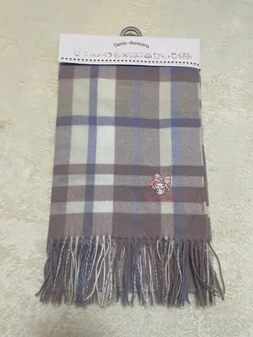 일본 한정!! 마이멜로디 체크 무늬 머플러