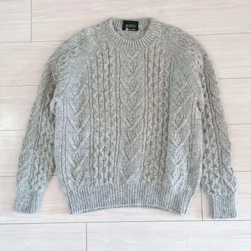 GLENCARRON 100% 울 사이즈 S 그레이 니트