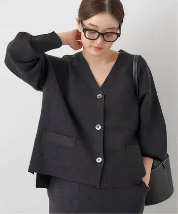 IENA 2025AW 슈퍼 파인 스무스 숏 가디건