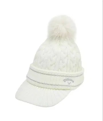 새상품 캘러웨이 니트 모자 화이트