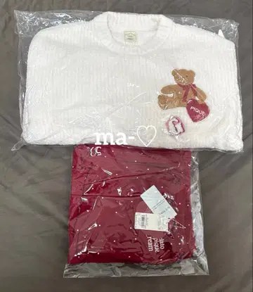 2 젤라또피케 베비모코 베어 사가라 풀오버 도트 무늬 롱 팬츠