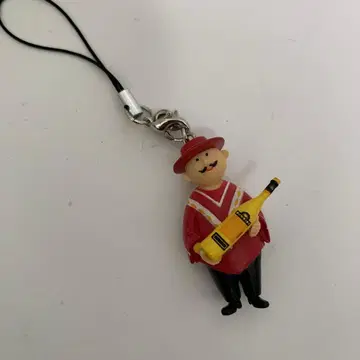 보틀 와인 선라이즈 를 든 아저씨 캐릭터 스트랩