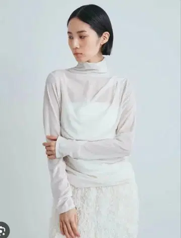 MIESROHE 플로키 튤 드레이프 TOPS