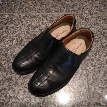 HUSH PUPPIES 블랙 가죽 드레스 슈즈