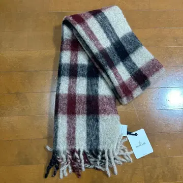 MONCLER 체크 무늬 머플러