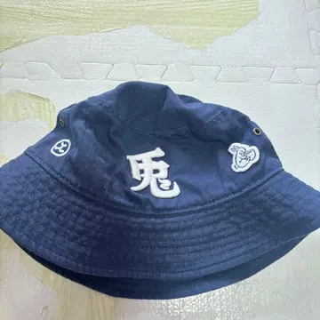 토끼 커피 FR2 버킷햇 네이비 자수 포함