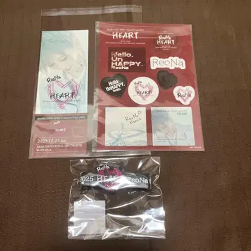 ReoNa 'HEART' 스티커 픽처 티켓 아이치 공연 러버 밴드
