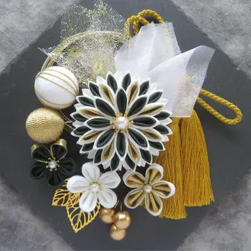 머리 장식 쓰미에 자이쿠 졸업식 결혼식 성인식