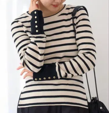 백 버튼 보더 풀오버