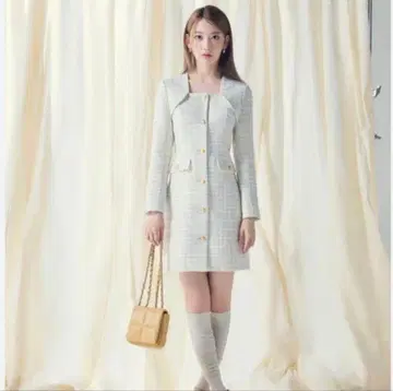 LILY BROWN 트위드 자켓 미니 원피스