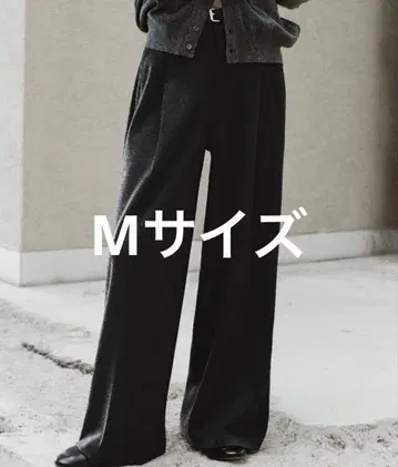 WYM LIDNM 배기 슬랙스 차콜