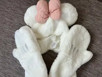 디즈니 미니 후드 부착 머플러