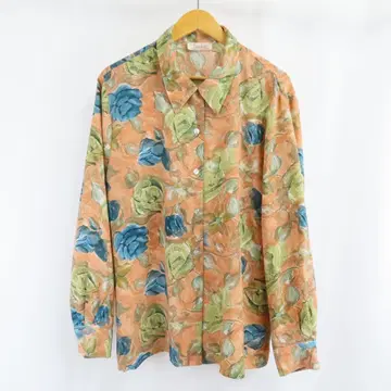 VINTAGE 호주산 Brian Keith 아트 꽃무늬 셔츠