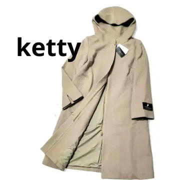 택 포함 새상품 ketty / 케티 후드 부착 울 롱 코트 폰테토르토