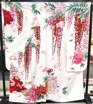 새상품급 순수 실크 후리소데 기성복 리메이크 bl-015