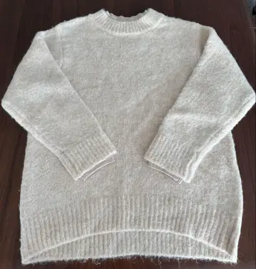 COHINA 부클레 레이어드 디자인 니트 아이보리